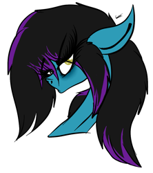 Size: 859x969 | Tagged: safe, artist:beamybutt, imported from derpibooru, oc, oc only, earth pony, pony, bust, earth pony oc, eyelashes, female, mare, signature, simple background, solo, white background