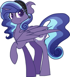 Size: 1121x1235 | Tagged: safe, artist:gallantserver, imported from derpibooru, oc, oc only, oc:adularia, alicorn, pony, female, mare, simple background, solo, transparent background