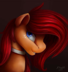 Size: 1280x1369 | Tagged: safe, artist:allforyouart, imported from derpibooru, oc, oc only, oc:belle, pony, bust, female, portrait, profile, solo