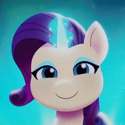 Size: 804x803 | Tagged: safe, imported from derpibooru, screencap, rarity, pony, spoiler:my little pony: a new generation, cropped, g5, looking at you, my little pony: a new generation, prologue, solo