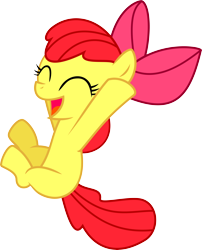 Size: 6256x7732 | Tagged: safe, artist:baka-neku, imported from derpibooru, apple bloom, earth pony, pony, female, filly, happy, simple background, solo, transparent background, vector