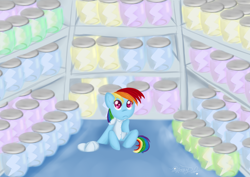 Size: 4092x2893 | Tagged: safe, artist:itiffanyblue, imported from derpibooru, rainbow dash, pegasus, pony, tanks for the memories, anatomically incorrect, bottled lightning, female, incorrect leg anatomy, lightning, scene interpretation, solo