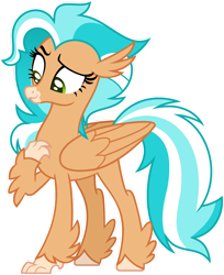 Size: 1024x1252 | Tagged: safe, artist:pegasski, imported from derpibooru, oc, oc only, oc:tidal rush, classical hippogriff, hippogriff, female, simple background, solo, transparent background