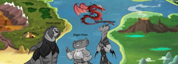 Size: 1387x497 | Tagged: safe, imported from derpibooru, dragon, dragon lands, dragon prince, g5 speculation, map, theory