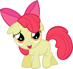 Size: 8000x7595 | Tagged: safe, artist:kysss90, imported from derpibooru, apple bloom, earth pony, pony, looking at you, simple background, solo, transparent background, vector