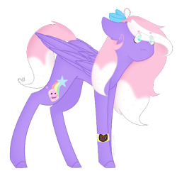 Size: 590x569 | Tagged: safe, artist:yuumirou, imported from derpibooru, oc, oc only, oc:rainbow biscuit, pegasus, pony, female, mare, simple background, solo, transparent background