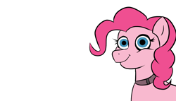 Size: 1280x730 | Tagged: safe, artist:tranzmuteproductions, imported from derpibooru, pinkie pie, earth pony, pony, robot, robot pony, animatronic, eyelashes, female, five nights at freddy's, mare, smiling, solo