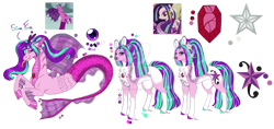 Size: 1280x605 | Tagged: safe, artist:malinraf1615, imported from derpibooru, aria blaze, pony, siren, reference sheet, simple background, transparent background