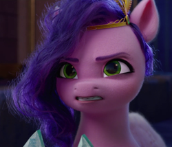 Size: 940x804 | Tagged: safe, imported from derpibooru, screencap, pipp petals, pegasus, pony, spoiler:my little pony: a new generation, 3d, angry, cropped, female, g5, mare, messy mane, my little pony: a new generation, pipp petals is not amused, solo, unamused
