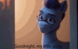 Size: 1254x788 | Tagged: safe, edit, edited screencap, imported from derpibooru, screencap, earth pony, pony, spoiler:my little pony: a new generation, 3d, animated, argyle starshine, g5, gif, my little pony: a new generation, solo, subtitles, title drop