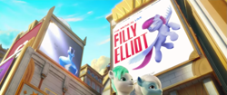 Size: 1293x542 | Tagged: safe, imported from derpibooru, screencap, spoiler:my little pony: a new generation, 3d, billy elliot, filly elliot, g5, my little pony: a new generation