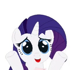 Size: 300x284 | Tagged: safe, artist:tomdantherock, imported from derpibooru, rarity, pony, unicorn, cute, hug, raribetes, simple background, solo, white background