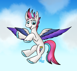 Size: 1478x1364 | Tagged: safe, artist:whirlwindflux, imported from derpibooru, zipp storm, pegasus, pony, spoiler:my little pony: a new generation, female, flying, g5, my little pony: a new generation, sky, solo