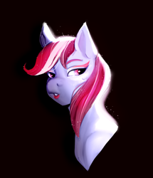 Size: 1200x1396 | Tagged: safe, artist:aztrial, imported from derpibooru, sugar moonlight, earth pony, pony, spoiler:my little pony: a new generation, black background, bust, female, g5, my little pony: a new generation, simple background, solo