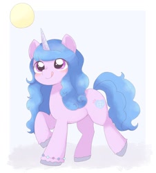 Size: 1800x1995 | Tagged: safe, artist:ginmaruxx, imported from derpibooru, izzy moonbow, pony, unicorn, spoiler:my little pony: a new generation, :p, bracelet, g5, jewelry, my little pony: a new generation, raised hoof, simple background, solo, tongue out, white background