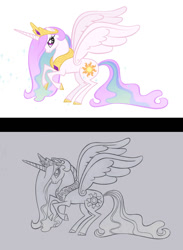 Size: 902x1232 | Tagged: safe, artist:lauren faust, imported from derpibooru, princess celestia, alicorn, pony