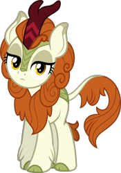 Size: 5857x8379 | Tagged: safe, artist:jhayarr23, imported from derpibooru, autumn blaze, kirin, absurd resolution, autumn blaze is not amused, female, frown, lidded eyes, simple background, solo, transparent background, unamused, vector