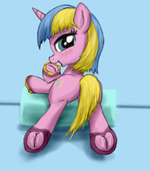 Size: 3500x4000 | Tagged: safe, artist:littlenaughtypony, imported from derpibooru, oc, oc only, oc:constant time, unicorn, blushing, fetish, frog (hoof), hoof fetish, horseshoes, looking at you, looking back, smiling, underhoof, whiskers