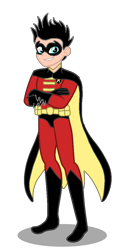 Size: 608x1146 | Tagged: safe, artist:craftycitty, artist:lynnthenerdkitty, imported from derpibooru, human, equestria girls, base used, commission, crossover, robin, simple background, solo, tim drake, transparent background