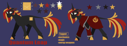 Size: 4600x1691 | Tagged: artist needed, safe, imported from derpibooru, oc, oc only, pony, unicorn, fallout equestria, black, clothes, fallout, gold, red, robes, solo, steel ranger