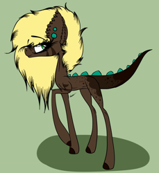 Size: 2617x2853 | Tagged: safe, artist:beamybutt, imported from derpibooru, oc, oc only, earth pony, pony, ear fluff, ear piercing, earth pony oc, eyelashes, green background, high res, piercing, simple background, solo