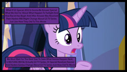 Size: 1024x576 | Tagged: safe, artist:cartoonmasterv3, imported from derpibooru, twilight sparkle, alicorn, changeling, pony, to where and back again, spoiler:g5, spoiler:my little pony: a new generation, broken english, comic, disguise, disguised changeling, fake twilight, g5, my little pony: a new generation, solo, text, twilight sparkle (alicorn), wall of text