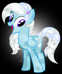 Size: 1066x1282 | Tagged: safe, artist:feather_bloom, imported from derpibooru, oc, oc only, oc:feather_bloom, crystal pony, pegasus, pony, cute, female, mare, solo, the crystal empire 10th anniversary