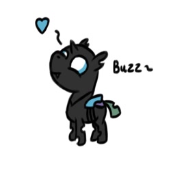 Size: 1000x1000 | Tagged: safe, artist:symphonydawn3, imported from derpibooru, oc, oc only, oc:[unidentified], changeling, pony, baby, baby pony, changeling oc, colt, foal, heart, looking up, male, onomatopoeia, simple background, white background, younger