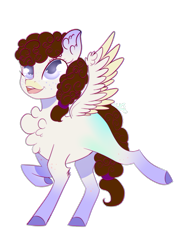 Size: 2104x2851 | Tagged: safe, artist:fantisai, imported from derpibooru, oc, oc only, pegasus, pony, chest fluff, colored hooves, ear fluff, female, high res, looking up, mare, pegasus oc, simple background, smiling, solo, transparent background, wings