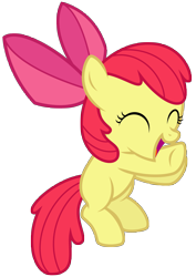 Size: 5795x8192 | Tagged: safe, artist:thatguy1945, imported from derpibooru, apple bloom, earth pony, pony, female, filly, simple background, solo, transparent background, vector