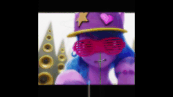 Size: 960x540 | Tagged: safe, edit, edited screencap, imported from derpibooru, screencap, izzy moonbow, pony, unicorn, spoiler:my little pony: a new generation, 3d, 4:3, 80s, animated, baseball cap, bipedal, bling, bracelet, cap, cropped, dancing, distortion, g5, hat, heart, hip hop, izzy the rapper, jewelry, music video, my little pony: a new generation, pose, rap, rapper, shutter shades, solo, sound, stars, stylistic suck, subwoofer, sunglasses, symbol, webm