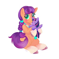 Size: 886x886 | Tagged: safe, artist:grodiechan, imported from derpibooru, sunny starscout, twilight sparkle, earth pony, pony, spoiler:my little pony: a new generation, female, g5, my little pony: a new generation, plushie, solo, toy
