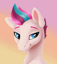 Size: 1024x1160 | Tagged: safe, artist:believeinshadows, imported from derpibooru, zipp storm, pegasus, pony, spoiler:my little pony: a new generation, bust, female, g5, my little pony: a new generation, portrait, solo