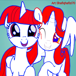 Size: 720x720 | Tagged: safe, artist:shafiqhafizi70, imported from derpibooru, oc, oc only, alicorn, pony, unicorn, female, indonesia, looking at you, malaysia, mare, nation ponies, photo, ponified, smiling, smiling at you