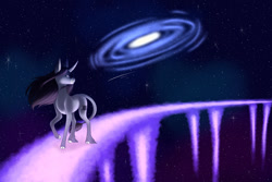 Size: 1280x854 | Tagged: safe, artist:moonwolf96, imported from derpibooru, oc, oc only, pony, unicorn, female, mare, solo, space