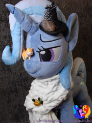 Size: 2304x3072 | Tagged: safe, artist:1stastrastudio, imported from derpibooru, trixie, pony, clothes, high res, irl, photo, plushie, scarf, solo