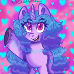 Size: 1200x1200 | Tagged: safe, artist:shaddndraw, imported from derpibooru, izzy moonbow, pony, unicorn, female, g5, solo