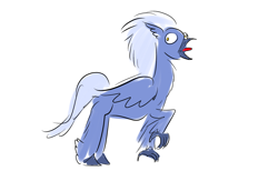 Size: 2600x1600 | Tagged: safe, artist:horsesplease, imported from derpibooru, sky beak, classical hippogriff, hippogriff, behaving like a chicken, clucking, derp, majestic as fuck