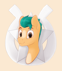 Size: 3681x4246 | Tagged: safe, artist:kviksi, imported from derpibooru, hitch trailblazer, earth pony, pony, spoiler:my little pony: a new generation, g5, looking at you, male, my little pony: a new generation, simple background, solo, stallion