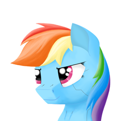 Size: 1280x1280 | Tagged: safe, artist:zocidem, imported from derpibooru, rainbow dash, pegasus, pony, augmented, bust, cyberpunk, portrait, simple background, solo, transparent background