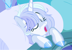 Size: 1038x722 | Tagged: safe, artist:princess-kitsune-tsu, imported from derpibooru, oc, oc only, oc:blue heaven, pony, unicorn, female, mare, sleeping, solo