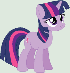 Size: 348x363 | Tagged: safe, artist:jadeharmony, artist:selenaede, imported from derpibooru, twilight sparkle, pony, unicorn, base used, female, gray background, mare, simple background, solo, unicorn twilight