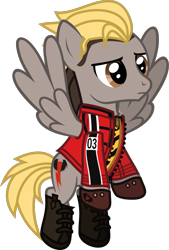 Size: 918x1357 | Tagged: safe, artist:lightningbolt, derpibooru exclusive, imported from derpibooru, pegasus, pony, .svg available, boots, clothes, danger days: the true lives of the fabulous killjoys, dyed mane, dyed tail, feathered wings, fingerless gloves, flying, frown, gloves, jacket, jewelry, kobra kid, male, mikey way, my chemical romance, necklace, ponified, shirt, shoes, show accurate, simple background, solo, spread wings, stallion, svg, tail, transparent background, undershirt, vector, wings