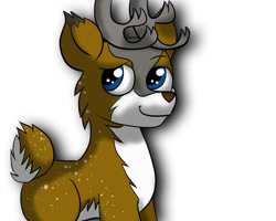 Size: 1000x800 | Tagged: safe, artist:tranzmuteproductions, imported from derpibooru, oc, oc only, oc:tyandaga, deer, antlers, deer oc, male, simple background, smiling, white background