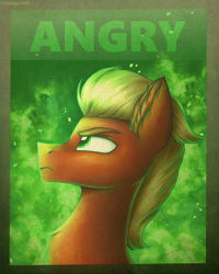 Size: 2400x3000 | Tagged: safe, artist:darklight1315, imported from derpibooru, sprout cloverleaf, earth pony, pony, spoiler:g5, spoiler:my little pony: a new generation, ear fluff, emperor sprout, fire, g5, green fire, high res, male, my little pony: a new generation, poster, propaganda, russia, russian meme, solo, soviet, stallion