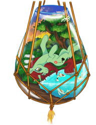 Size: 1300x1700 | Tagged: safe, artist:stainedglasslighthea, imported from derpibooru, oc, oc only, oc:novella, fish, pony, unicorn, pond, simple background, solo, transparent background, tree