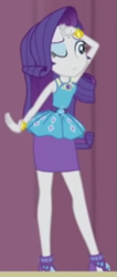 Size: 221x522 | Tagged: safe, imported from derpibooru, screencap, rarity, equestria girls, equestria girls series, stressed in show, armpits, belt, bracelet, clothes, cropped, cutie mark on clothes, female, frilly design, geode of shielding, gold, high heels, jewelry, magical geodes, one eye open, pencil skirt, pendant, rarity peplum dress, shoes, skirt, sleeveless, sleeveless tank top, solo