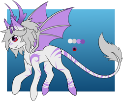 Size: 1048x861 | Tagged: safe, artist:dreepymom, artist:the-dreepy-mom, imported from derpibooru, oc, oc only, oc:ivory dream, bat pony, pony, horns, solo