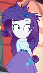 Size: 1140x1920 | Tagged: safe, imported from derpibooru, screencap, rarity, equestria girls, movie magic, spoiler:eqg specials, clothes, cropped, female, messy hair, solo