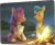 Size: 1296x1050 | Tagged: safe, imported from derpibooru, screencap, hitch trailblazer, sunny starscout, earth pony, pony, spoiler:my little pony: a new generation, 3d, a new adventure, book, campfire, cropped, female, fire, fuo, g5, male, mare, my little pony: a new generation, scan, stallion